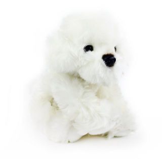 Obrázek z Pes bišon sedící, plyš 28cm 